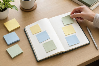 How to Use Sticky Notes With a Notebook or Planner for a Flexible Planning System