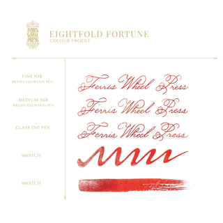 FerriTales 2026 Special Edition Lunar New Year Edition Eightfold Fortune Fountain Pen Inks - 20ml Bottled | Ferris Wheel Press