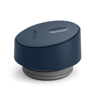 FELLOW Carter Slide Replacement Lid in navy with smooth BPA-free plastic and slide top detail