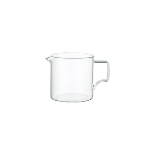 KINTO OCT Coffee Jug 300ml made of clear heat-resistant glass with a minimalist handle and spout design