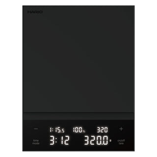 HARIO Polaris Coffee Scale in sleek black ABS resin with digital timer and weight display