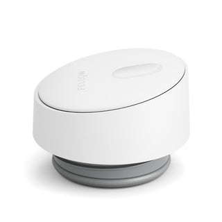 White BPA-free plastic lid for FELLOW Carter Slide Mug 16oz with smooth, minimalist design