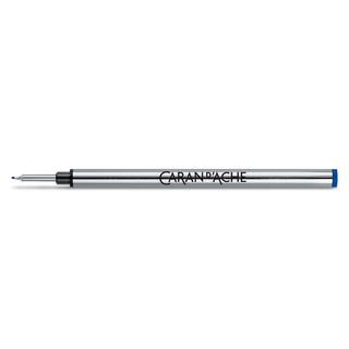 Caran d'Ache Rollerball Pen Fineliner Medium Tip Refill – Blue fineliner refill shown horizontally