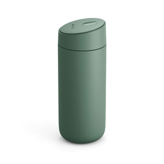FELLOW Carter Slide Mug 16oz in matte green with smooth stainless steel and ceramic inner coating