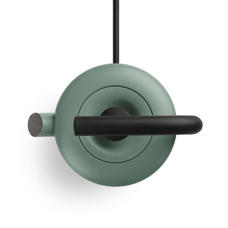 Fellow Clyde Electric Kettle (120V) (1500ml/50oz) top view showing matte green body and black handle