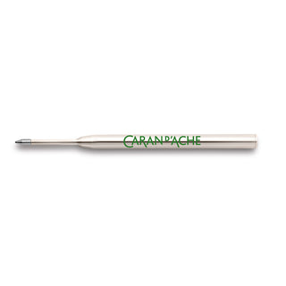 Caran d'Ache Goliath Ballpoint Pen Medium Refill with stainless steel barrel and fine tip detail