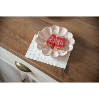 Kaneko Kohyo Small Plate Pink Rinka Series handcrafted Japanese Mino Ware with scalloped edges and delicate glaze