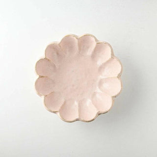 Kaneko Kohyo - Donburi Bowl - Pink - Rinka Series - Handcrafted Japanese Mino Ware with scalloped edges and matte finish