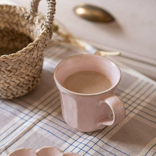 Kaneko Kohyo - Mug - Pink - Rinka Series - Handcrafted Japanese Mino Ware porcelain with soft pink glaze
