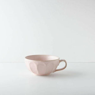 Kaneko Kohyo - Mug - Pink - Rinka Series - Handcrafted Japanese Mino Ware porcelain cup with textured surface