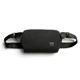 Bellroy Classic Sling 5L in black recycled fabric with adjustable straps and minimalist design