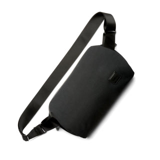 Bellroy Classic Sling 7L in black with adjustable strap and smooth recycled fabric texture