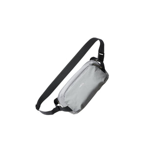 Bellroy Venture Ready Sling 2.5L in light grey with adjustable black strap and sleek nylon fabric