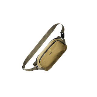 Bellroy Venture Ready Sling 2.5L in olive green with adjustable strap and durable recycled fabric design