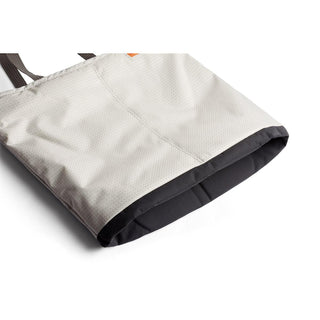 Bellroy Lite Cooler Tote 16L in light fabric with black trim and textured recycled material detail