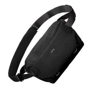 Bellroy Venture Sling 10L - Camera Edition black crossbody bag with adjustable strap and recycled fabric
