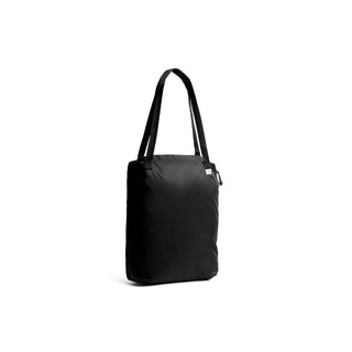 Bellroy Venture Travel Pack 26L black tote style with durable recycled nylon fabric and minimalist design