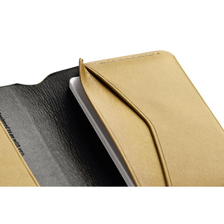 Bellroy Under Cover leather card sleeve in tan with slim profile and smooth finish holding cards