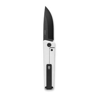 James The Chapter 2 Knife with matte black s35vn blade and white titanium handle from The James Brand