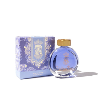 Dusk in Bloom | 38ml Ink | Ferris Wheel Press round glass bottle with gold cap and decorative purple box