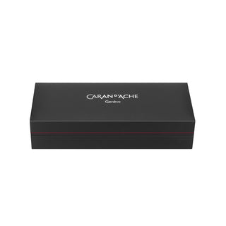 Caran d’Ache Platinum-Coated Ecridor™ Heritage Mechanical Pencil black presentation box with logo on top