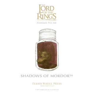 Warner Bros. The Lord of the Rings Shadows of Mordor™ Fountain Pen Inks - 10ml Bottled | Ferris Wheel Press