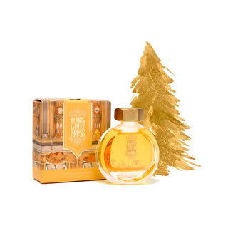 Sparkling Champagne | 85ml Ink | Ferris Wheel Press round glass bottle with golden ink and decorative box