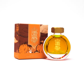 Pumpkin Patch | 38ml Ink | Ferris Wheel Press amber ink bottle with hexagonal cap and decorative autumn-themed packaging