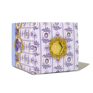 Decorative box for 28ml Calligraphy Ink - Borrowed Blue | Ferris Wheel Press with intricate purple and gold design