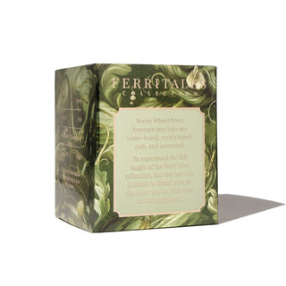 Brilliant Beanstalk Fountain Pen Inks -  20ml Bottled | Ferris Wheel Press green leafy textured packaging box