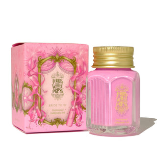 28ml Calligraphy Ink - Bride To Be | Ferris Wheel Press in pink glass jar with gold lid and decorative pink box