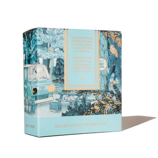 Blue Yosemite Falls | 38ml Ink | Ferris Wheel Press box featuring detailed nature illustration in blue tones