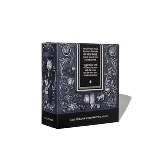 Bearrington Black | 38ml Ink | Ferris Wheel Press box with intricate black and white illustrated design