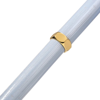 The Bijou Fountain Pen - Forget Me Not | Ferris Wheel Press with gold-plated brass hardware detail close-up