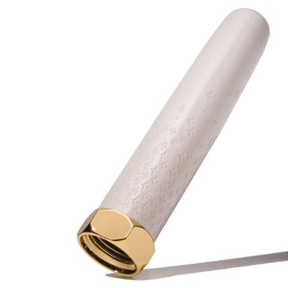 The Bijou Fountain Pen - Sandcastle Clay | Ferris Wheel Press with textured white lacquer and gold hardware