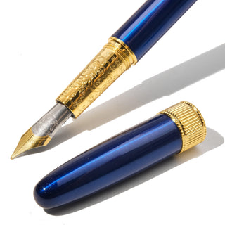 2025 Limited Edition | The Joule Fountain Pen - Blue Revelry with gold engraved nib by Ferris Wheel Press