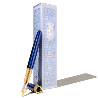 2025 Limited Edition | The Joule Fountain Pen - Blue Revelry | Ferris Wheel Press with gold grip and sapphire lacquer finish