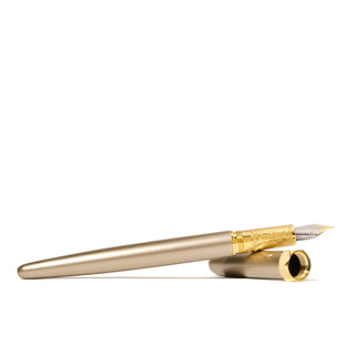 The Bijou Fountain Pen - Captain Earl Greyson | Ferris Wheel Press with brass body and gold-plated nib detail