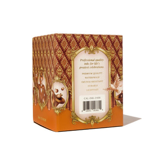 Decorative packaging side view of 28ml Calligraphy Ink - Copper Carnival | Ferris Wheel Press