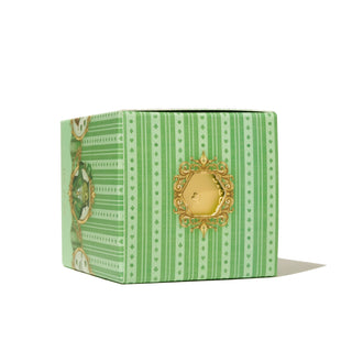 Decorative green striped box packaging for 28ml Calligraphy Ink - Courtly Clover | Ferris Wheel Press