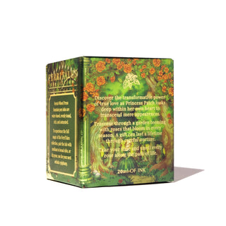 Emerald Gardens Fountain Pen Inks - 20ml Bottled | Ferris Wheel Press packaging featuring floral garden artwork