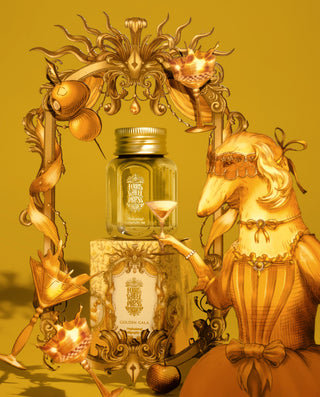 28ml Calligraphy Ink - Golden Gala | Ferris Wheel Press with vintage ornate frame and horse figure design