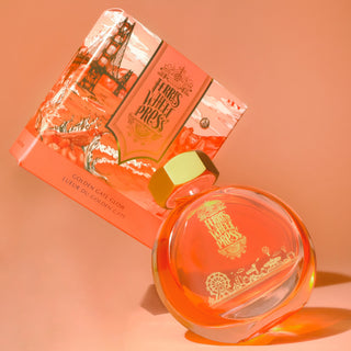 Golden Gate Glow | 38ml Ink | Ferris Wheel Press in round glass bottle with gold hex cap and artistic box