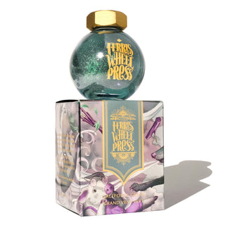 Galeforce Green Fountain Pen Inks - 85ml Bottled | Ferris Wheel Press with shimmering ink and decorative packaging