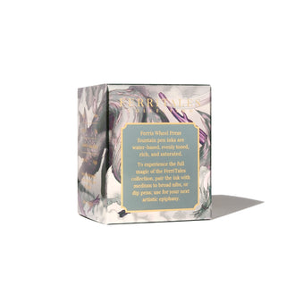 Galeforce Green Fountain Pen Inks - 85ml Bottled | Ferris Wheel Press decorated box with marbled design and text