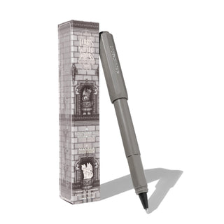 The Roundabout Rollerball Pen | Ferris Wheel Press in matte gray with hex barrel and fine tip