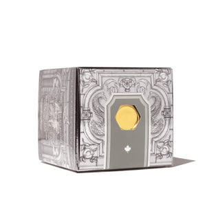 Granite Guardians | 85ml Ink | Ferris Wheel Press box featuring intricate black and white architectural design with gold detail