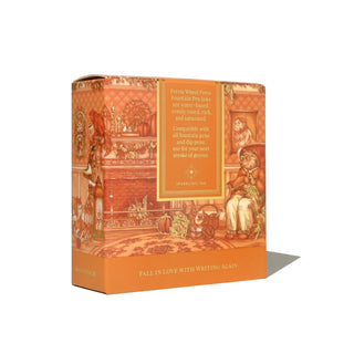 Hearty Harvest | 38ml Ink | Ferris Wheel Press orange autumn-themed ink box with vintage illustration