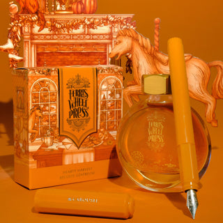 Hearty Harvest | 38ml Ink | Ferris Wheel Press with round bottle and orange fountain pen set