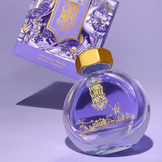 Harlequin Dream | 38ml Ink | Ferris Wheel Press glass bottle with gold cap and illustrated packaging